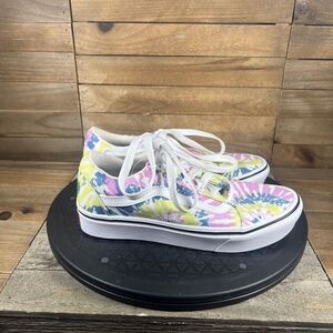 Vans Womens Size US 5 Comfycush Old Skool Tie Dye Lace Up Sneakers